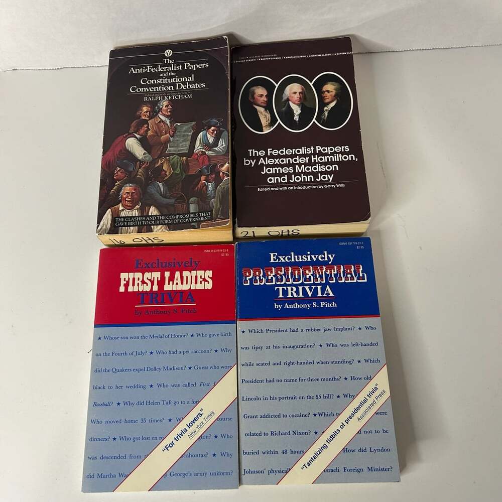 4 Political and Historical books: First Ladies Trivia, Presidential Trivia